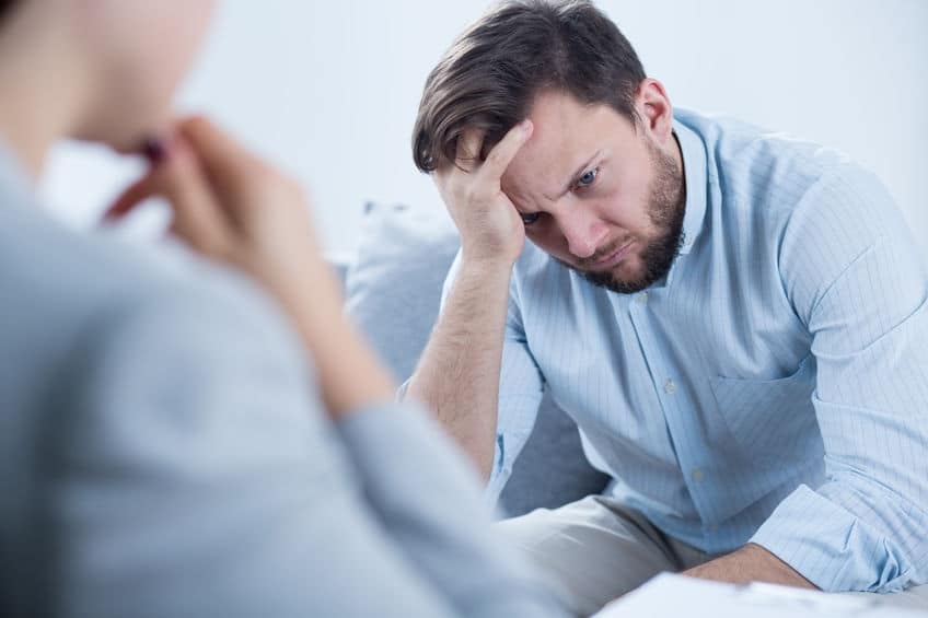 frustrated sad man